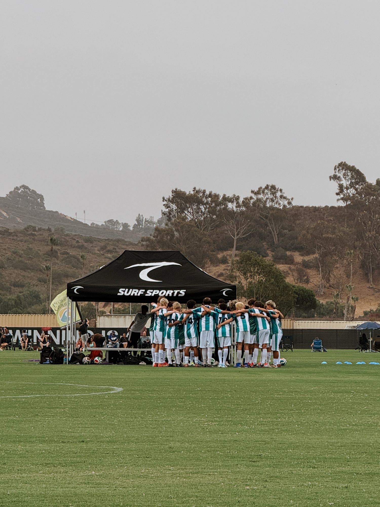 Nosara Athletic Club players together at Surf Cup