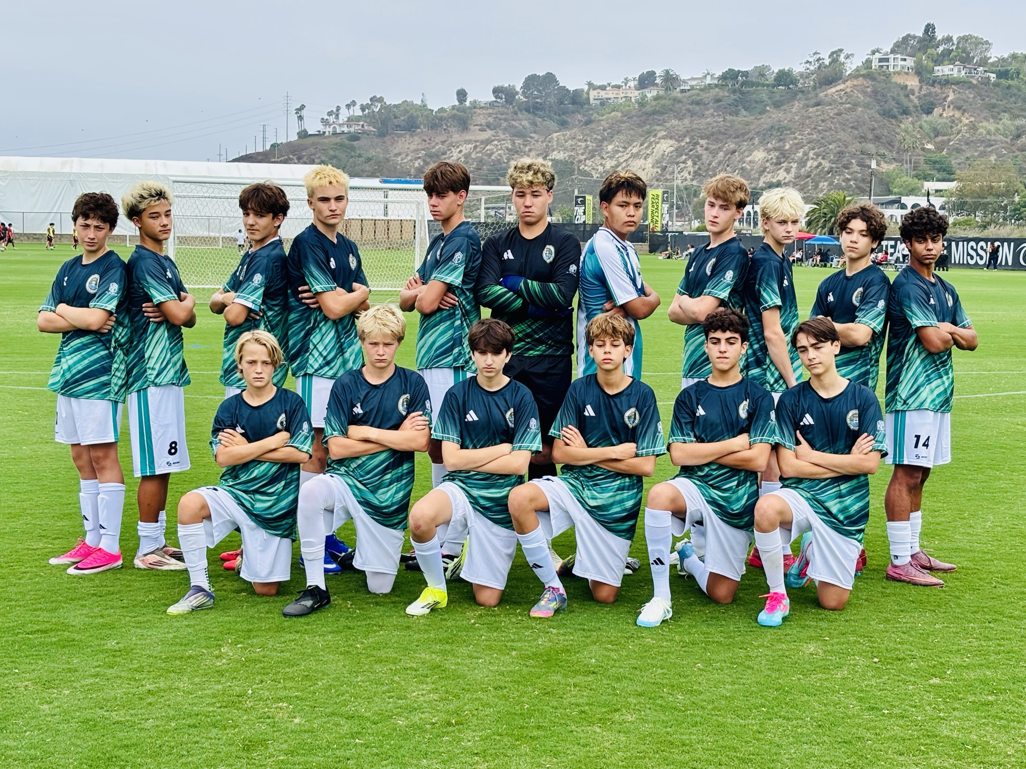 NAC team in green uniforms at Surf Cup