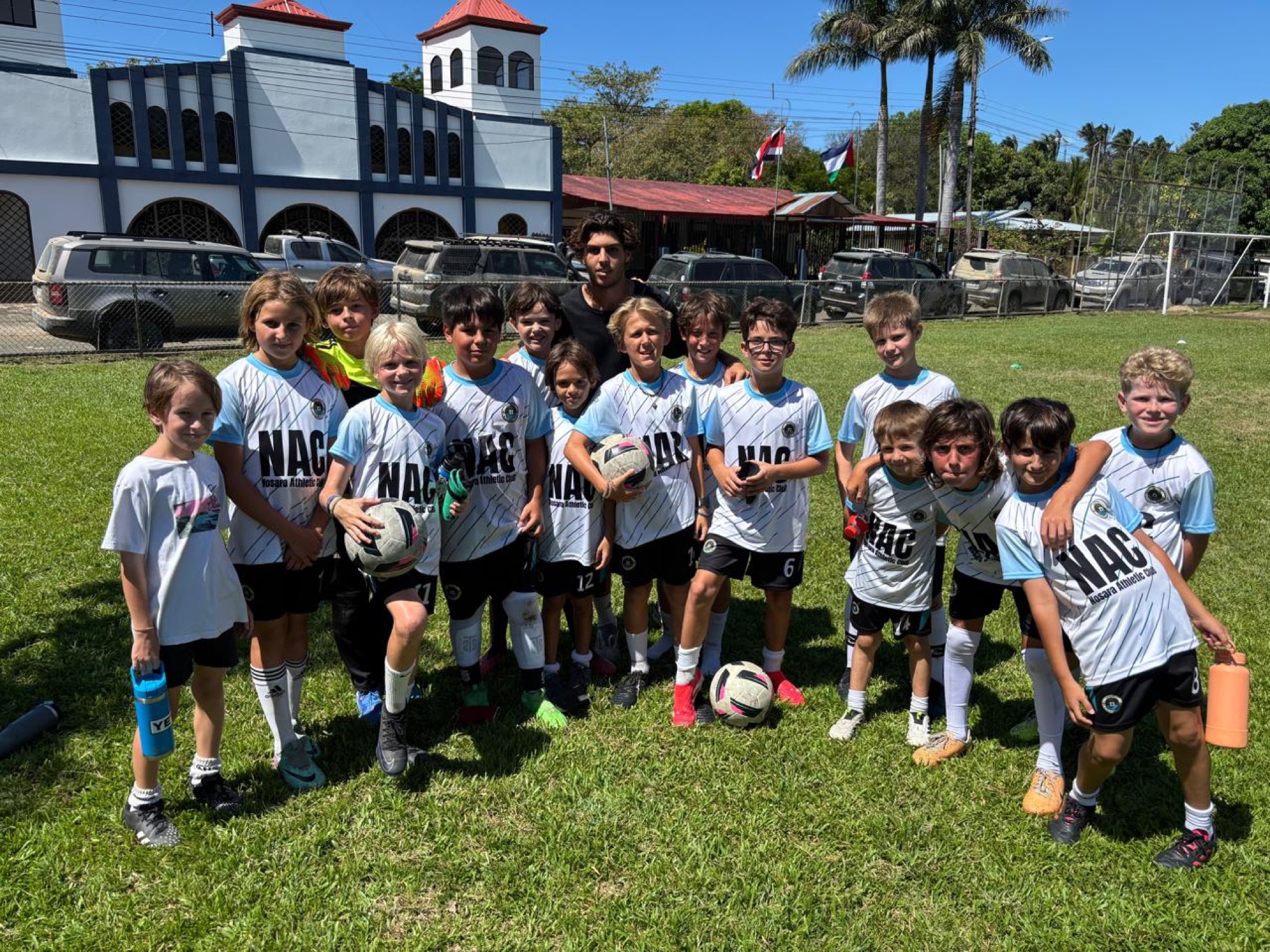 NAC players on their home field in Nosara